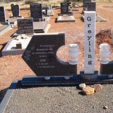 GREYLING John &amp; Anna 1924-1997 