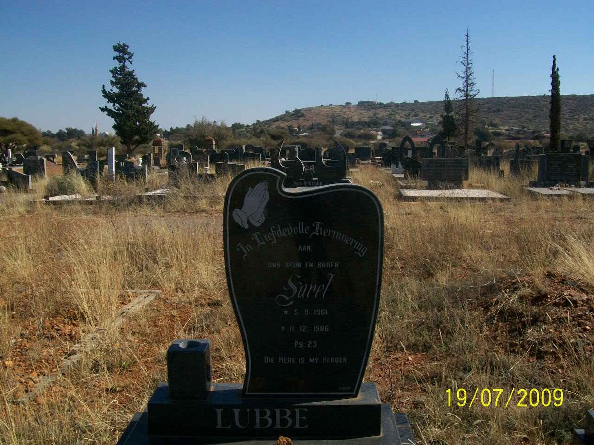 LUBBE Sarel 1961-1986