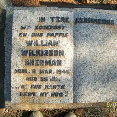 SHERMAN William Wilkinson -1945