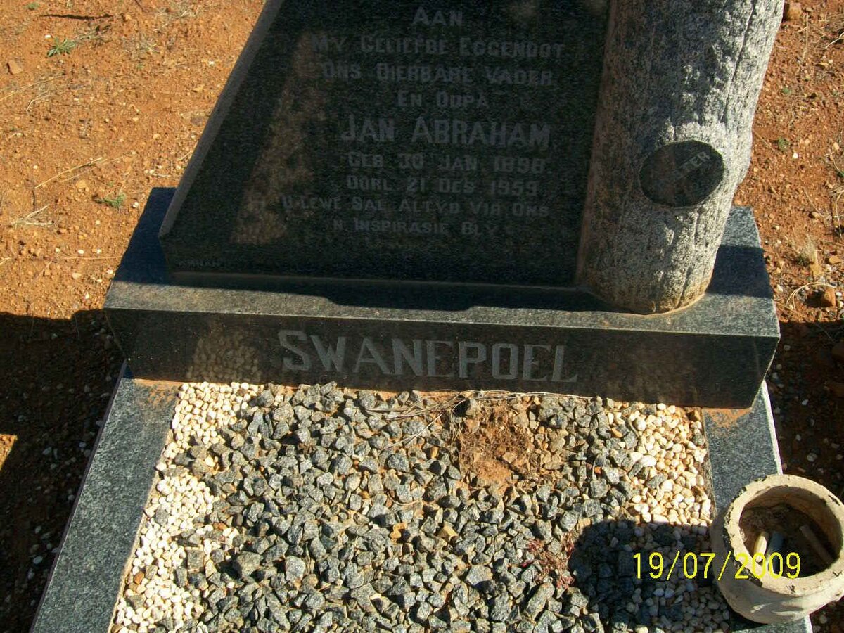 SWANEPOEL Jan Abraham 1898-1959