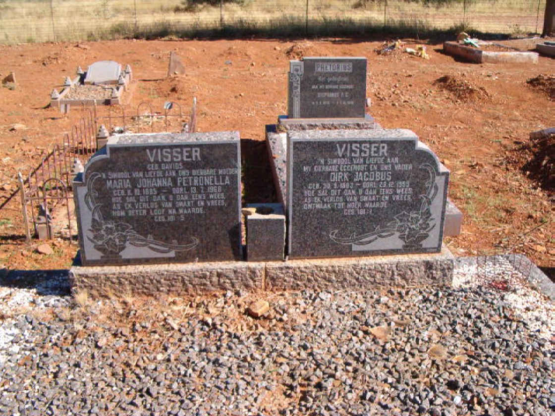 VISSER Dirk Jacobus &amp; Maria Johanna Petronella DAVIDS 1885-1968