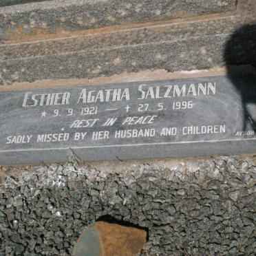 SALZMANN Esther Agatha 1921-1996