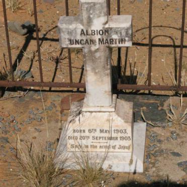 MARTIN Albion Duncan 1903-1903