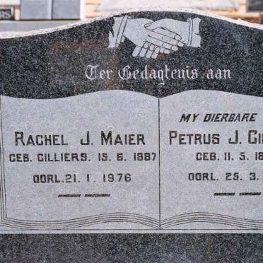 CILLIERS Petrus J. 1879-1967 :: MAIER Rachel J. nee CILLIERS 1887-1976