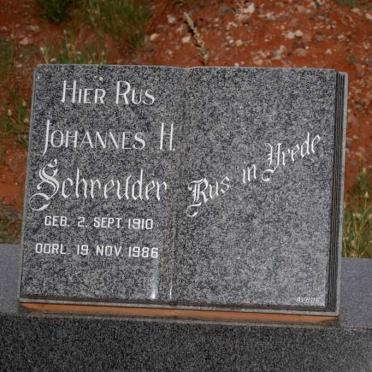 SCHREUDER Johannes H. 1910-1986