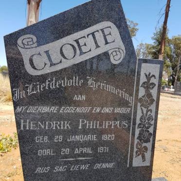 CLOETE Hendrik Philippus 1920-1971