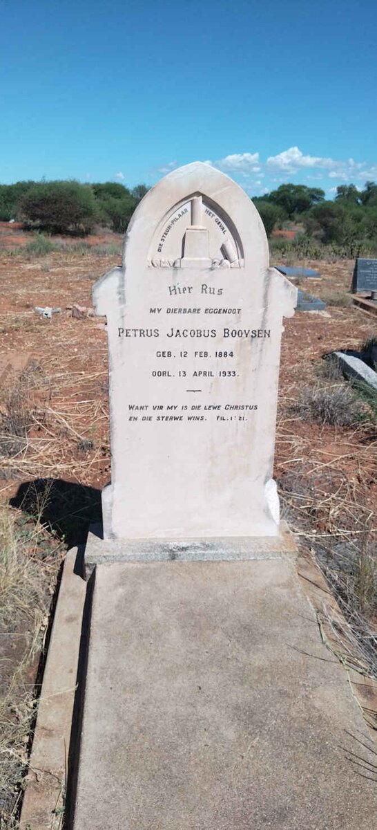 BOOYSEN Petrus Jacobus 1884-1933