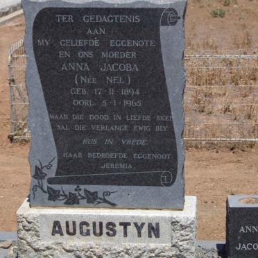 AUGUSTYN Anna Jacoba nee NEL 1894-1965