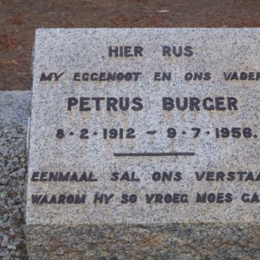 BURGER Petrus 1912-1956