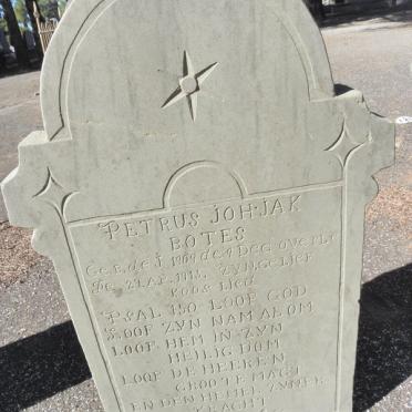 BOTES Petrus Joh. Jak 1909-1913