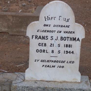 BOTHMA Frans S.J. 1881-1944