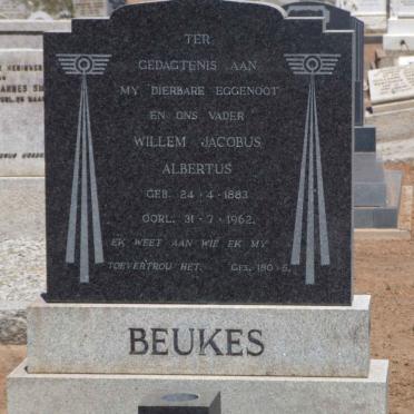 BEUKES Willem Jacobus Albertus 1883-1962