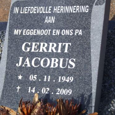 ? Gerrit Jacobus 1949-2009