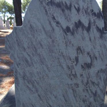 ELLIS  Daniel Nicolaas 1921-1922