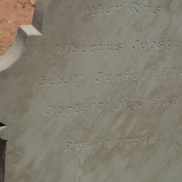 JOOSTE Albertus 1873-1950