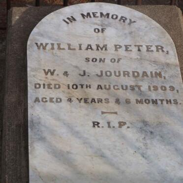 JOURDAIN William Peter -1909