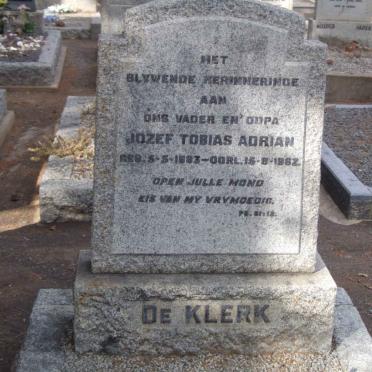 KLERK Jozef Tobias Adrian, de 1883-1962