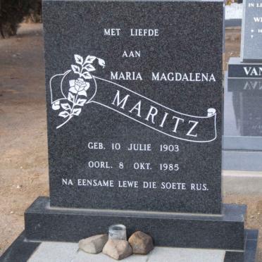 MARITZ Maria Magdalena 1903-1985