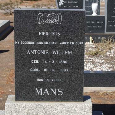 MANS Antonie Willem 1880-1967