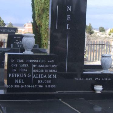 NEL Petrus G. 1908-1984 &amp; Alida M.M. KRUGER 1916-1981