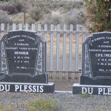 PLESSIS Hendrik, du 1908-1975 &amp; C.P.E. 1912-2004 