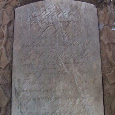 REINECKE Lilian  -1885