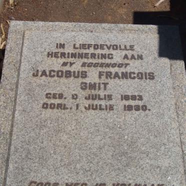 SMIT Jacobus Francois 1883-1960