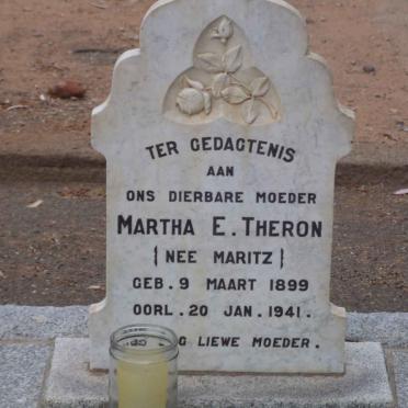 THERON Martha E. nee MARITZ 1899-1941