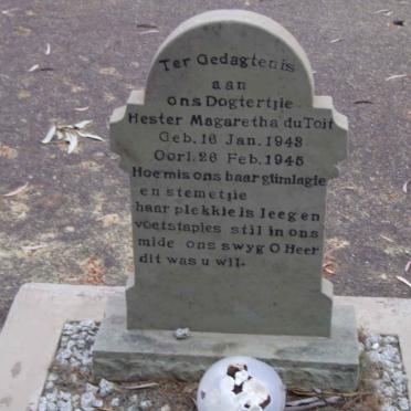 TOIT Hester Magaretha, du 1943-1945