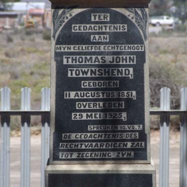 TOWNSHEND Thomas John 1851-1925