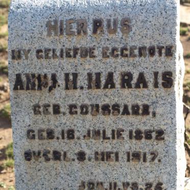 MARAIS Anna H. nee GOUSSARD 1862-1917