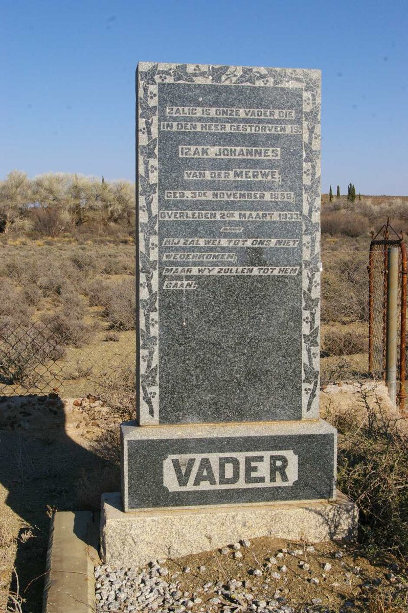 MERWE Izak Johannes, van der 1858-1933