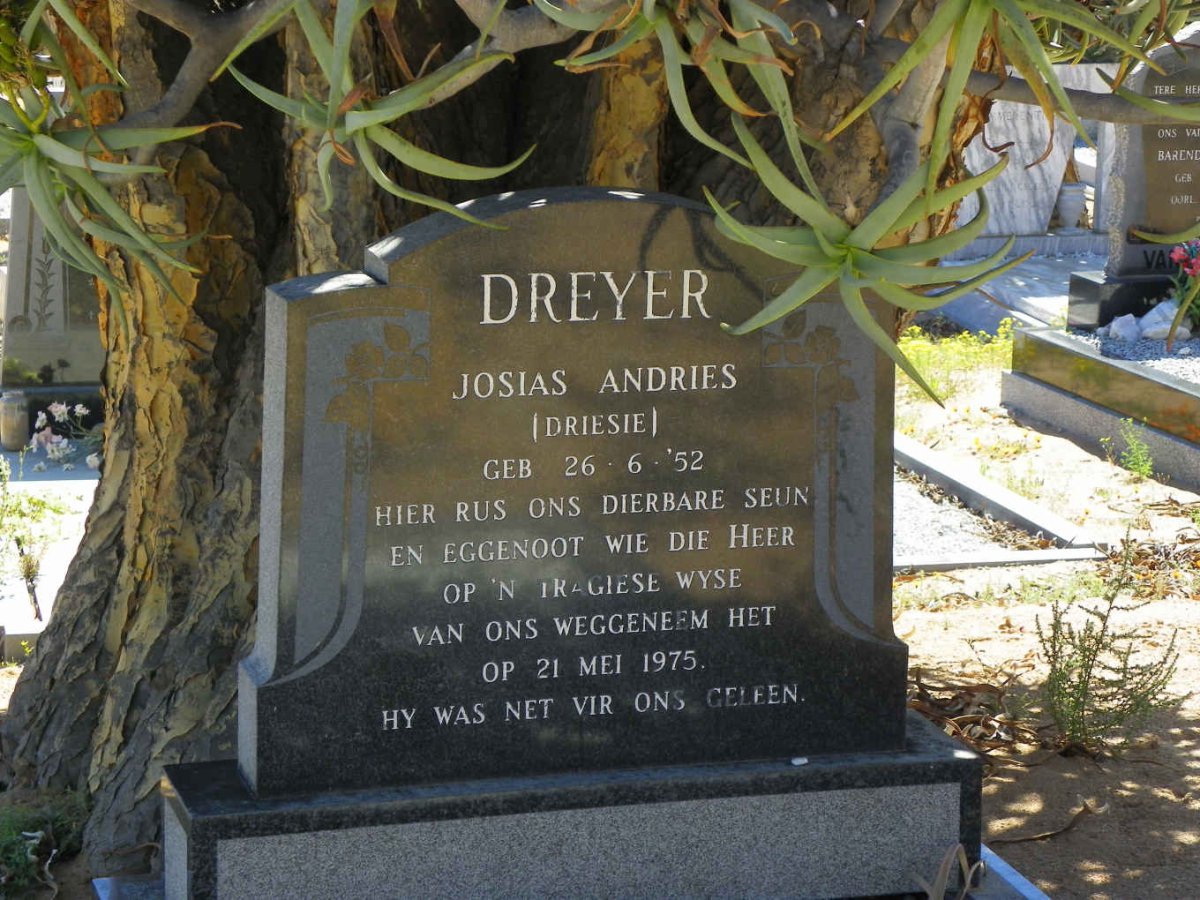 DREYER Josias Andries 1952-1975