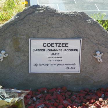 COETZEE Jasper Johannes Jacobus 1957-1993 