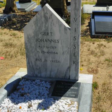 VISSER Gert Johannes 1919-1984 &amp; Aletta Catharina 1921-2010 