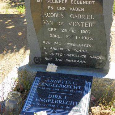 VENTER Jacobus Gabriel, van de 1907-1965