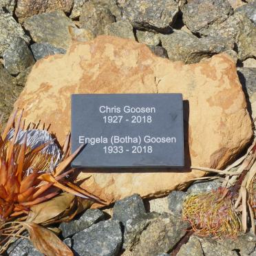 GOOSEN Chris 1927-2018 &amp; Engela BOTHA 1933-2018