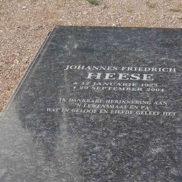HEESE Johannes Friedrich 1923-2004
