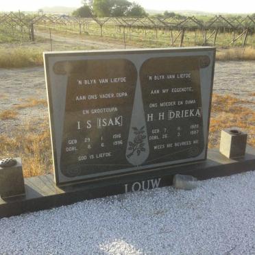 LOUW I.S. 1916-1996 &amp; H.H. 1920-1987