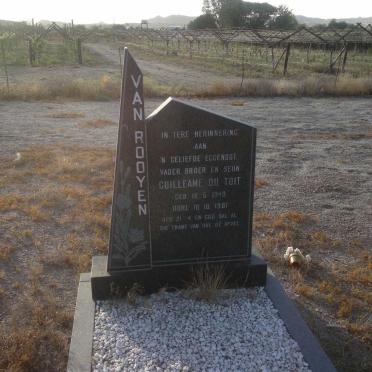 ROOYEN Guilleame du Toit, van 1949-1981