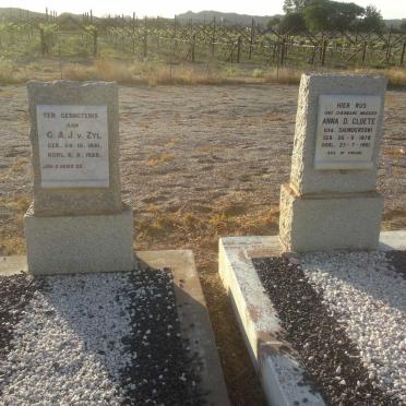 ZYL G.A.J., v. 1861-1928 :: CLOETE Anna D. nee SAUNDERSON 1878-1961