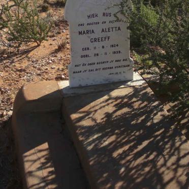 GREEFF Maria Aletta 1924-1939