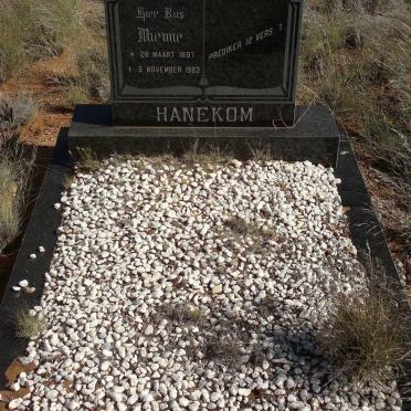 HANEKOM Miemie 1897-1983