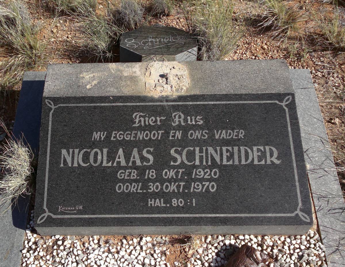 SCHNEIDER Nicolaas 1920-1970