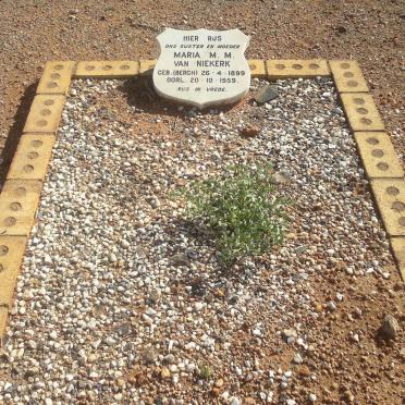 NIEKERK Maria M.M., van nee BERGH 1889-1959