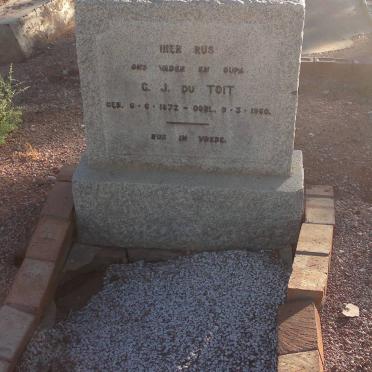 TOIT G.J. , du 1872-1960