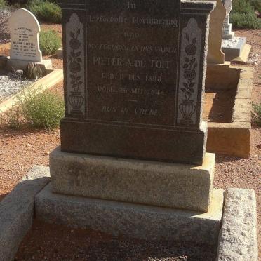 TOIT Pieter A., du 1898-1945