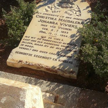 VIVIERS Christina Magdalena Johanna nee VAN VUUREN 1893-1944