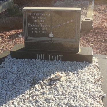 TOIT Francina Helena, du 1898-1972