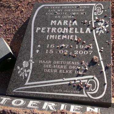 TOERIEN Maria Petronella 1944-2007